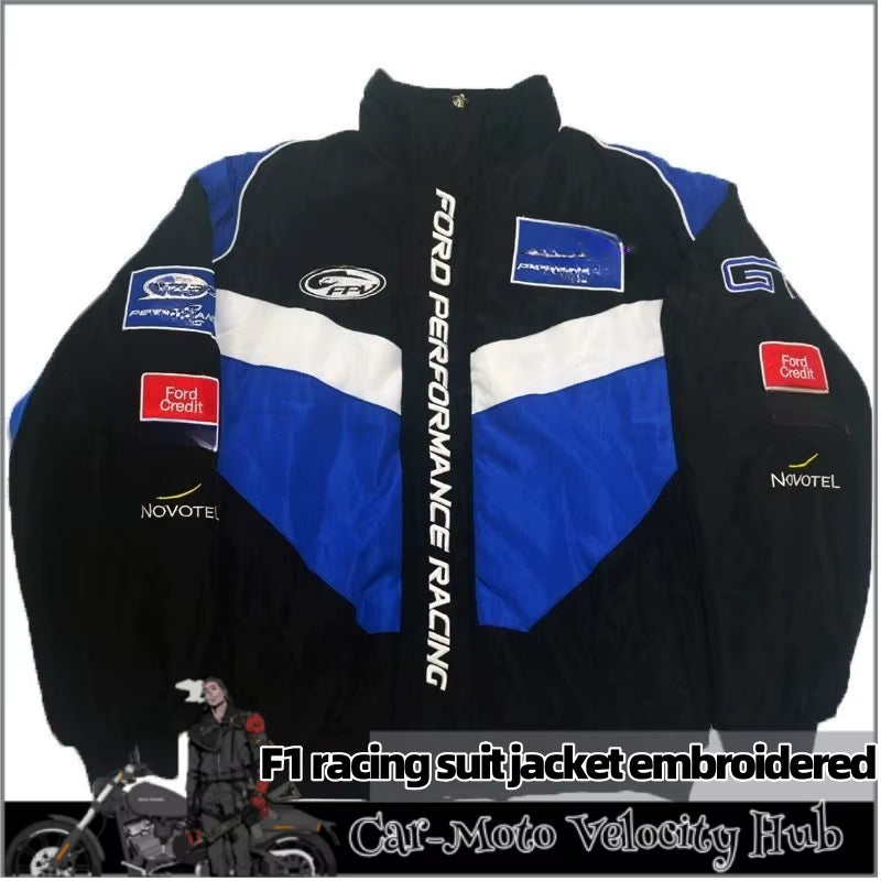 F1 Racing Suit Jacket Embroidered Riding Suit Motorcycle Motorcycle American Pilot Jacket Embroidered Long Sleeved Clothes ﻿