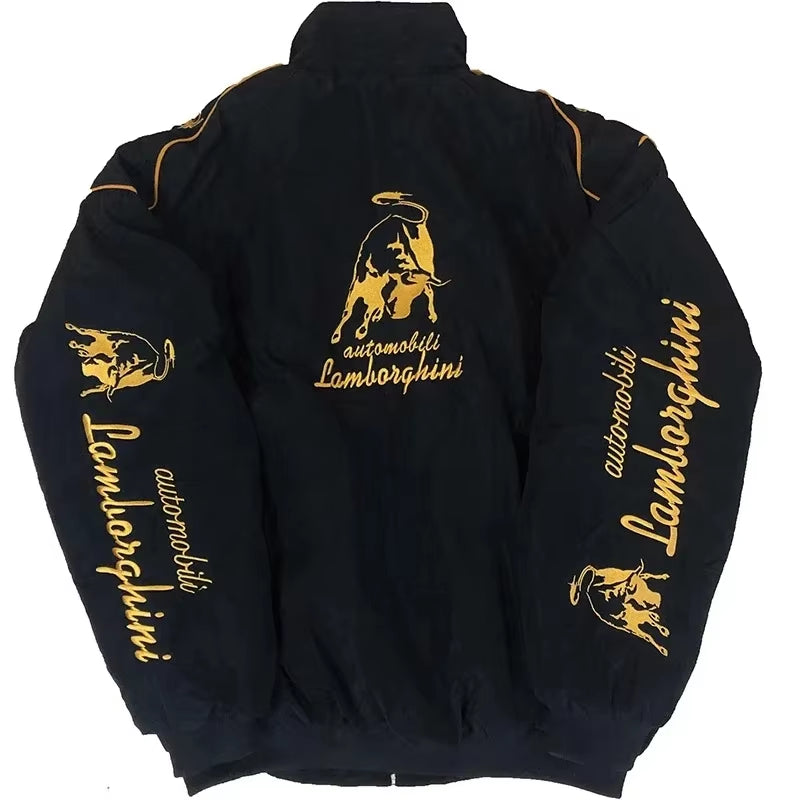 New Cross-Border F1 Lamborghini Embroidered Racing Jacket Motorcycle Riding Casual Long Sleeve Outerwear Men'S Sportswear