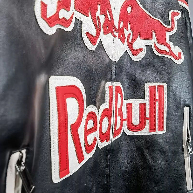 Fashion Men Leather Jacket Leisure American Style Motorcycle Uniform Waterproof PU Leather Coat Retro Lady Trend Jacket